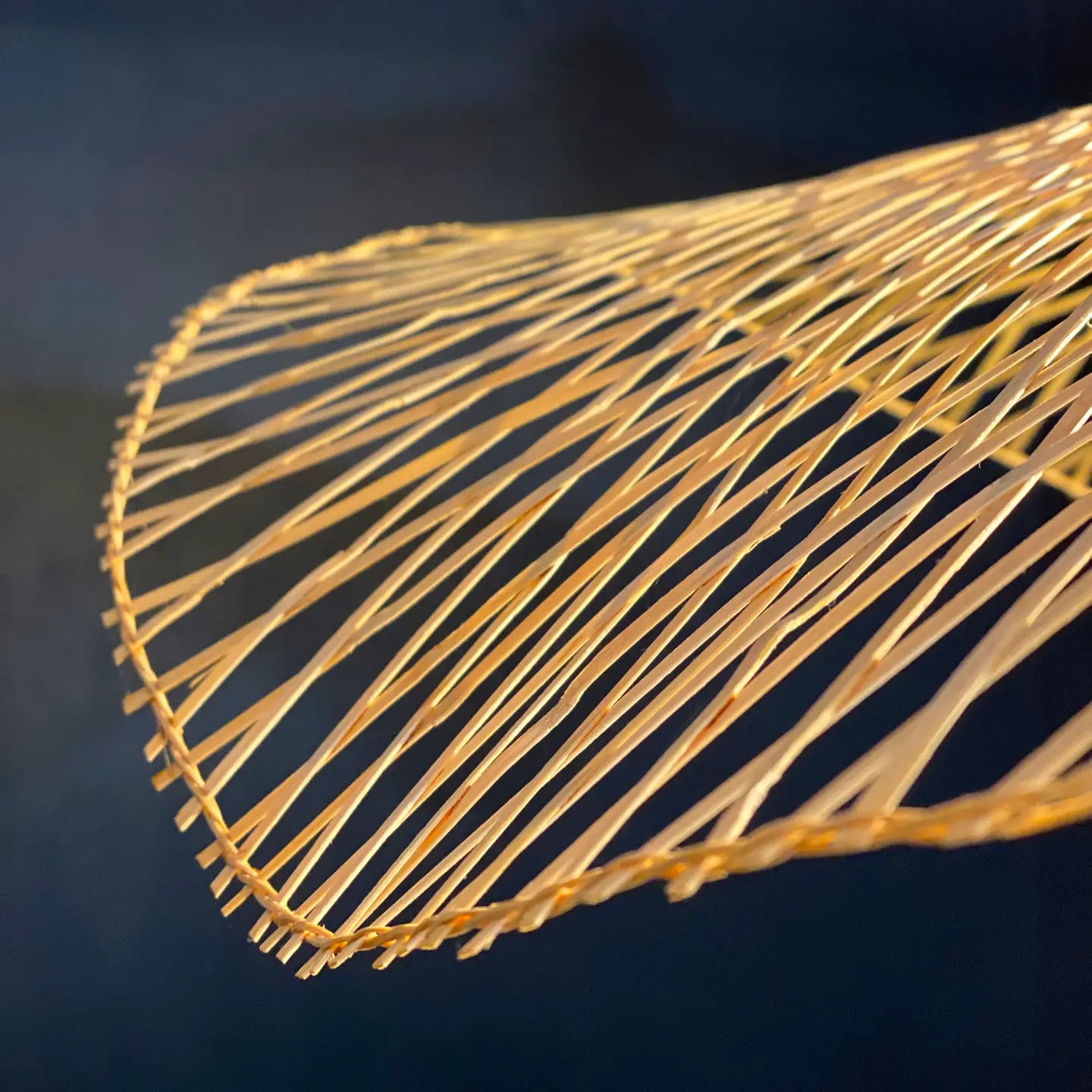 Suspension Effet Bambou - 55cm de diamètre